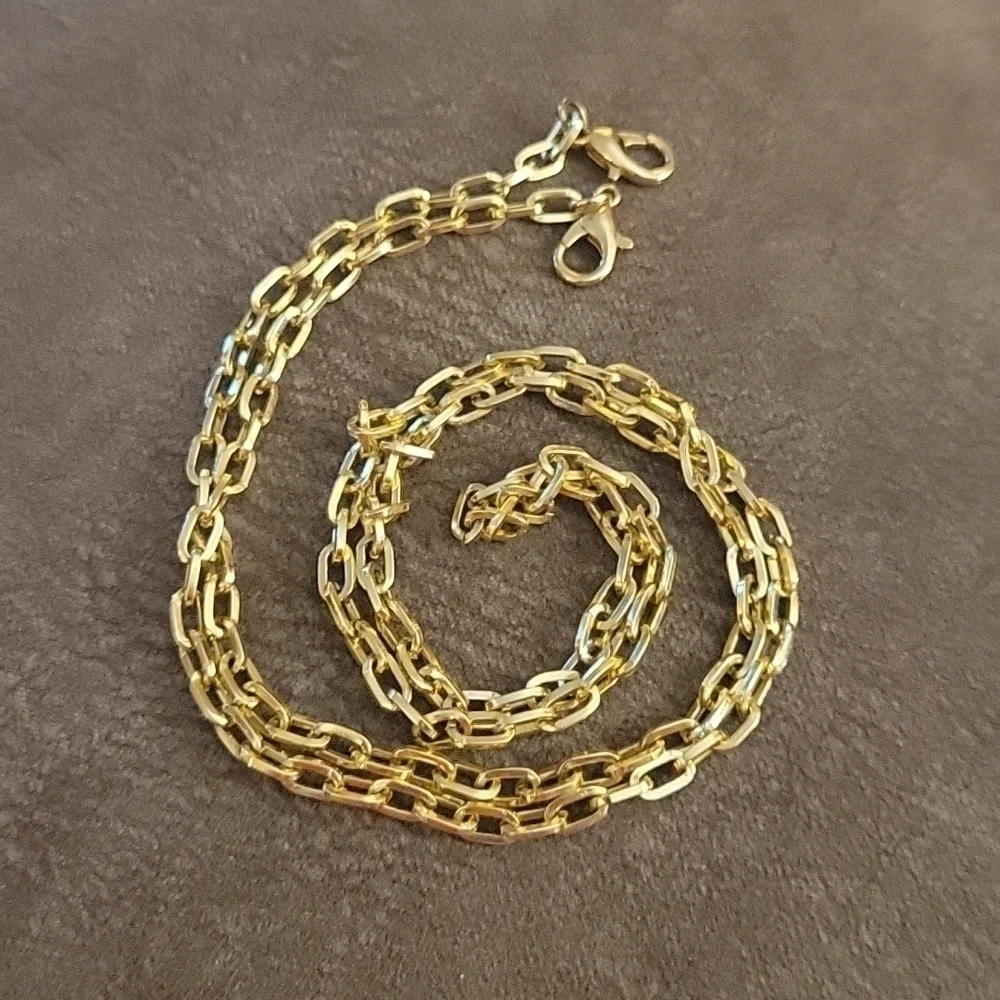 3/$20 𝅺Two Goldtone Beaded Chain Double Clasp Pocket Wallet Mask Purse